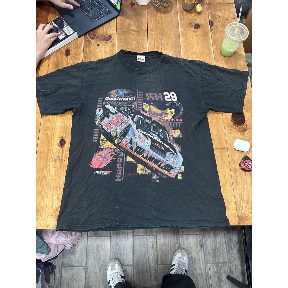 Vintage Kevin Harvick #29 Goodwrench NASCAR Racing T-Shirt Chase Authentics